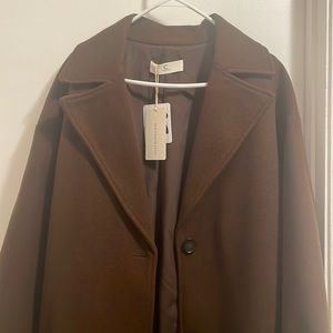 Brand new brown long coat